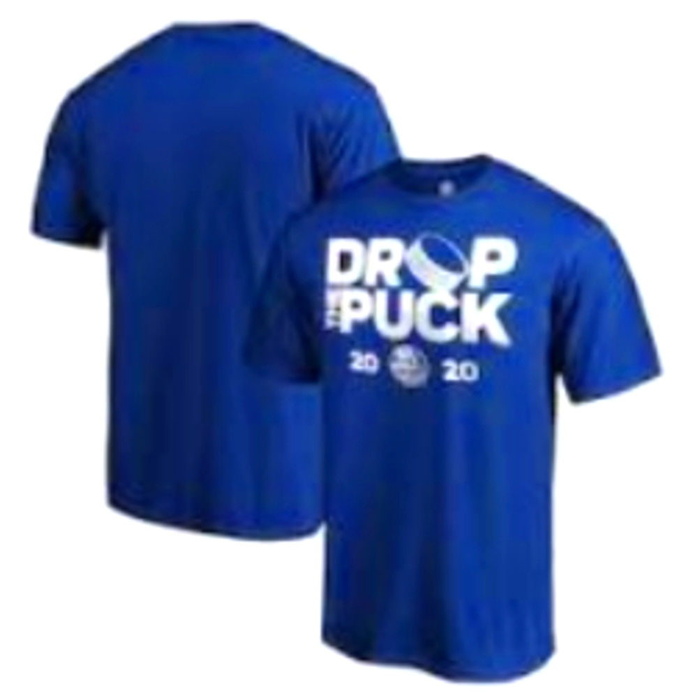 New York Islander Hockey "Drop The Puck" Logo Men's T-shirt